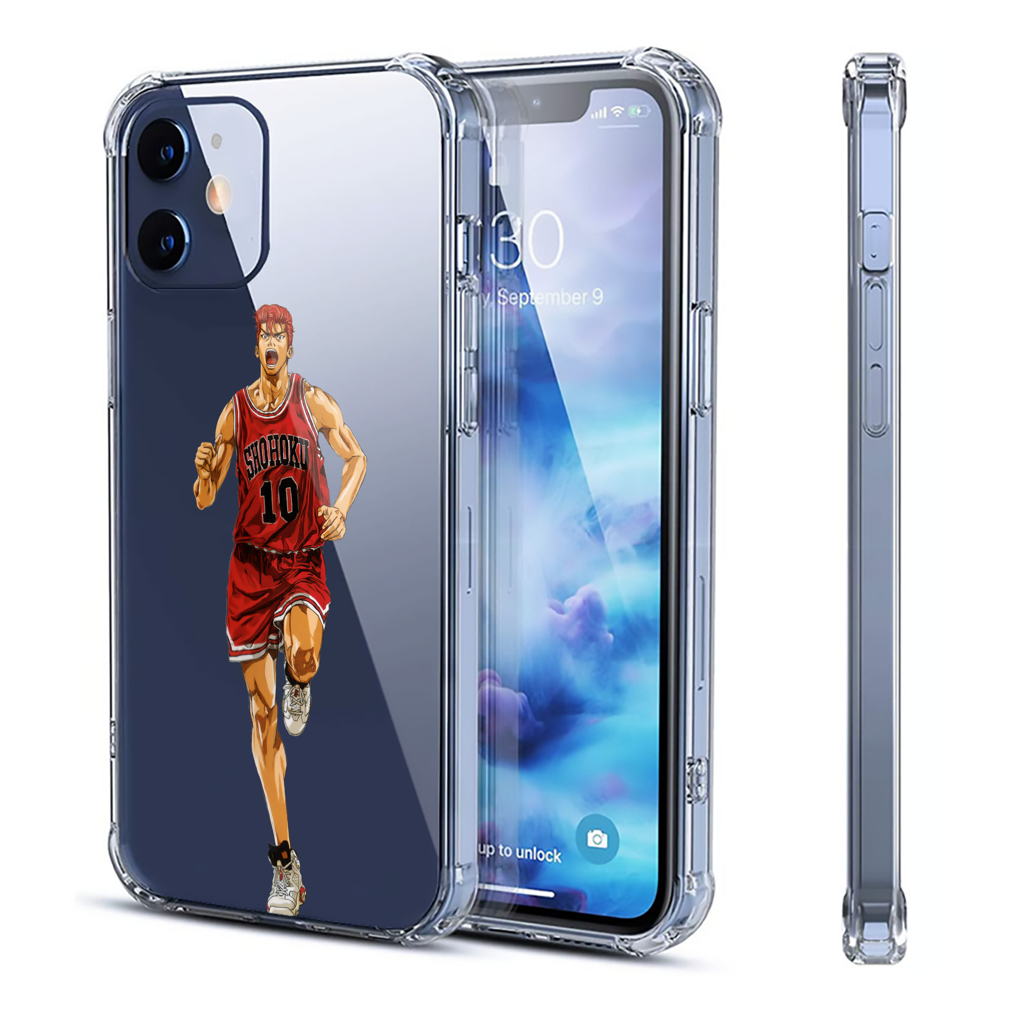 （画像用） SLAM DUNK／スラムダンク 【iPhone 12シリーズ対応】透明スマホケース（クリアソフトケース）
